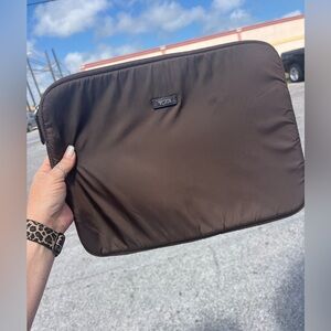 Tumi Brown Nylon Sleeve Bag for Laptop